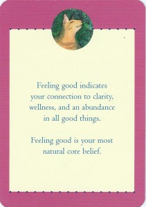 The back of this week's card for your weekly inspirational card reading video
